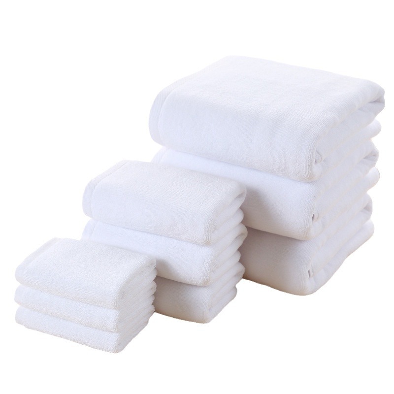 CA Toalla blanca de algodón puro, toalla de baño, hotel, baño, masaje, terapia de pies, tienda