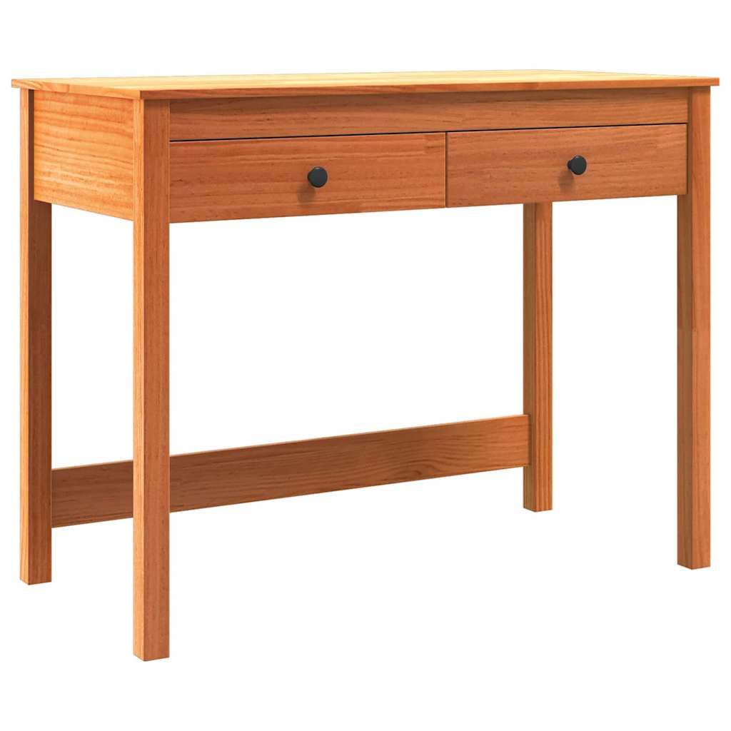 vidaXL Escritorio Max Brown 100 x 50 x 78 cm Madera de pino macizo