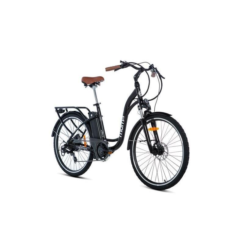 Moma Bikes Bicicleta Electrica E26.2, Aluminio, SHIMANO 7v, Frenos de Disco Hidráulicos, Batería Ion Litio 36V 16Ah