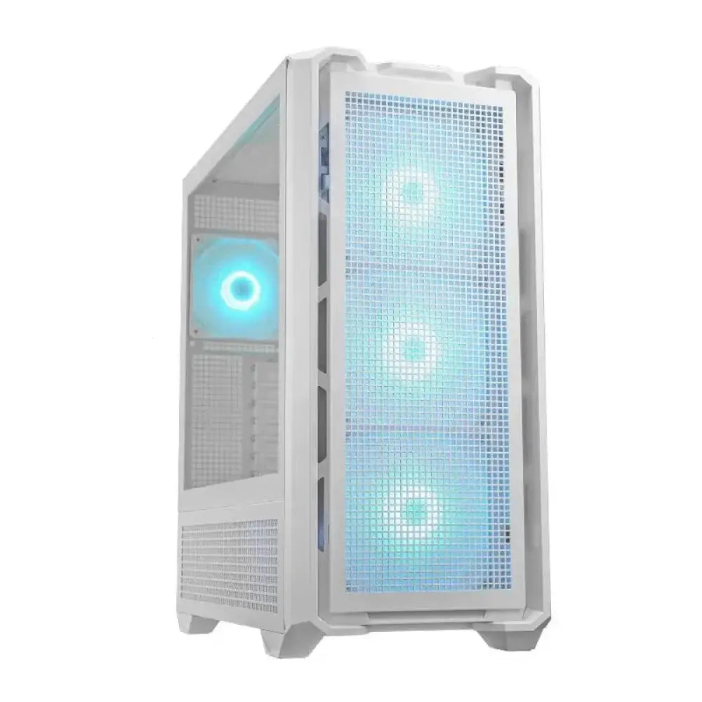 Torre PC Cougar MX600 RGB Blanco Full Tower Ventana Vidrio Soporte E-ATX 4x2.5″ 3x140mm Ventiladores