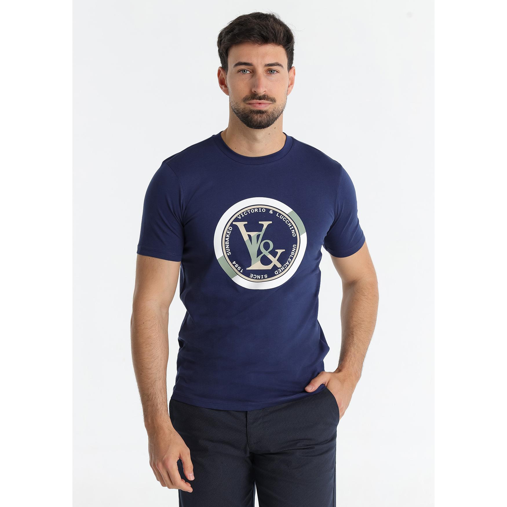 Victorio & Lucchino - Camiseta Logo Signature Blue