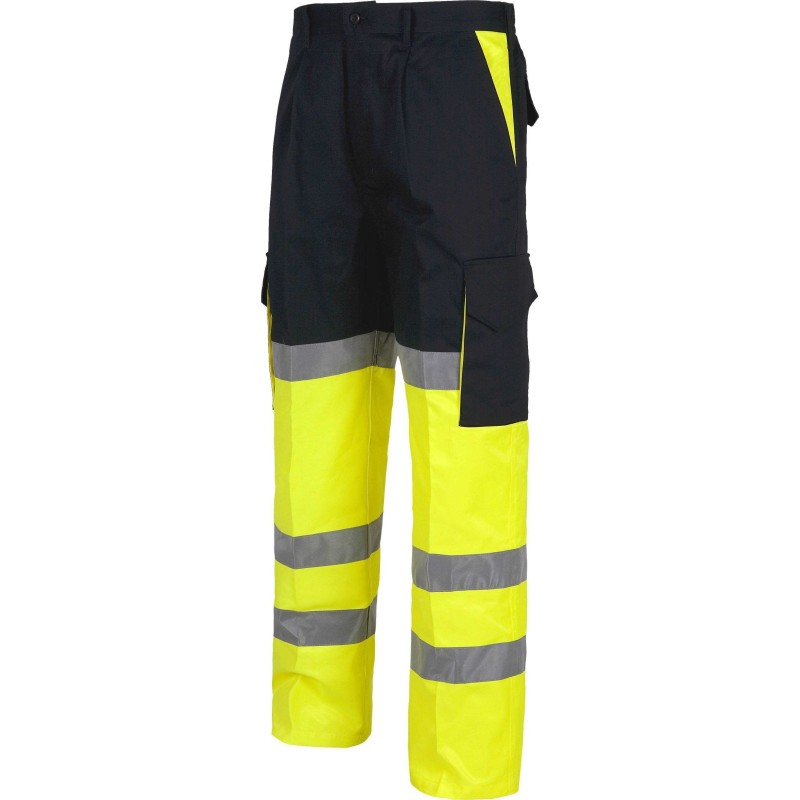 Pantalón de Trabajo Multibolsillos Alta Visibilidad