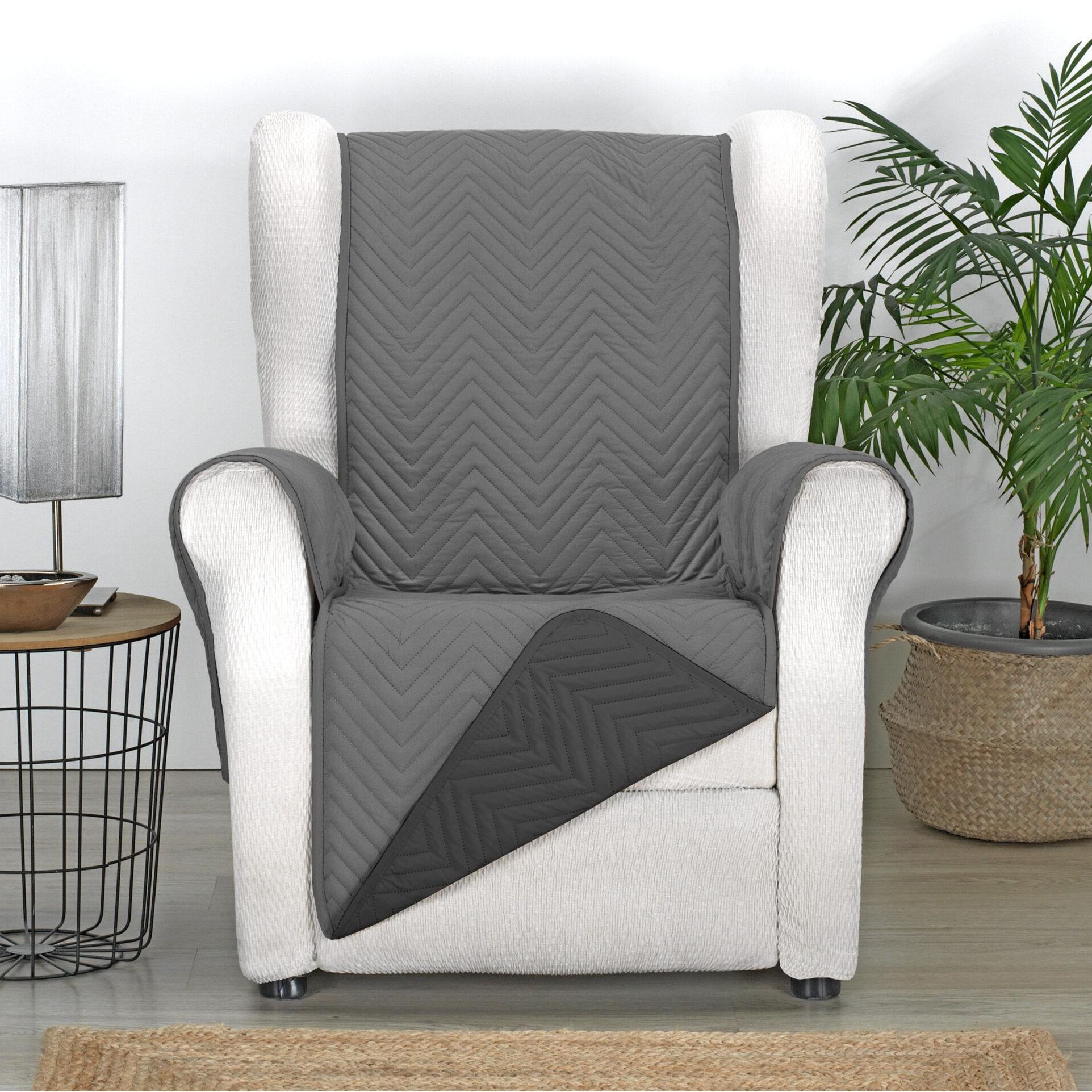 S&T Sofa Covers - Funda Cubre Sofá Reversible 1, 2, 3 y 4 plazas Modelo Mont - Ideal para proteger y cuidar el sillón o sofá