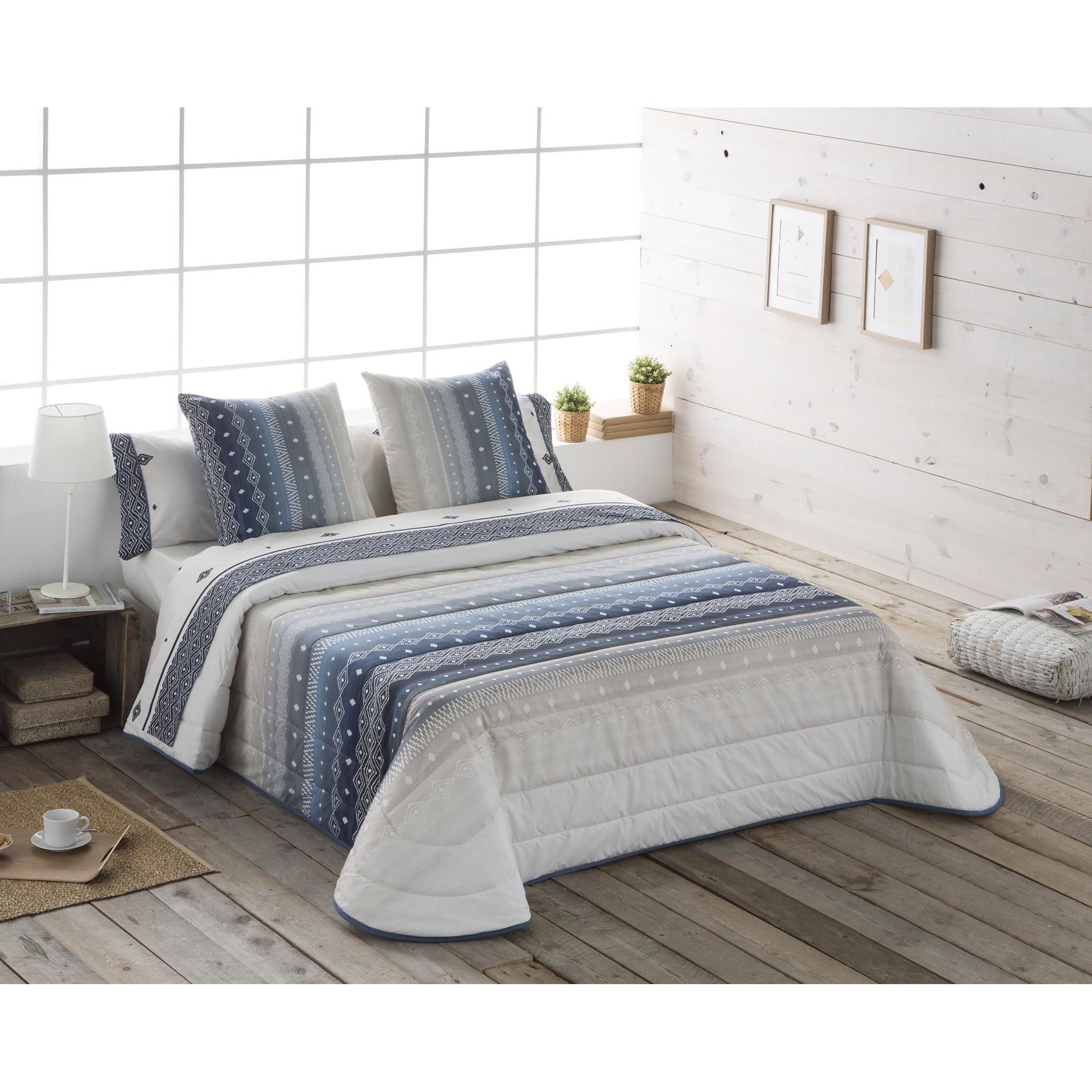 JVR - Colcha Bouti modelo MEXICO - Tejido 100% Algodón - Estampado digital - Cama 80/90/105/135/150 - Fabricado en España