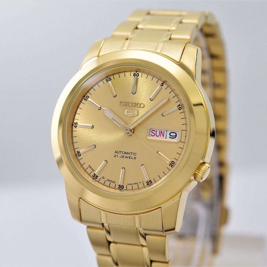 Seiko Watches | Reloj Automático Hombre Seiko 5 SNKE56J1 | Hecho en Japón | 30m WR | Correa de Acero