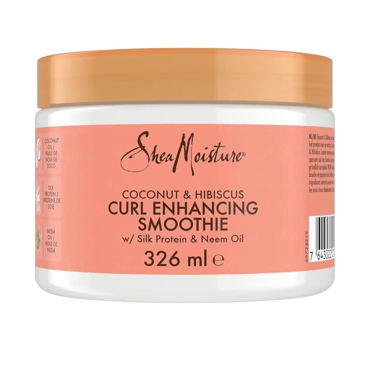 Shea Moisture Coconut & Hibiscus Curl Enhancing Smoothie 12oz – Leave In Crema Definición Rizos