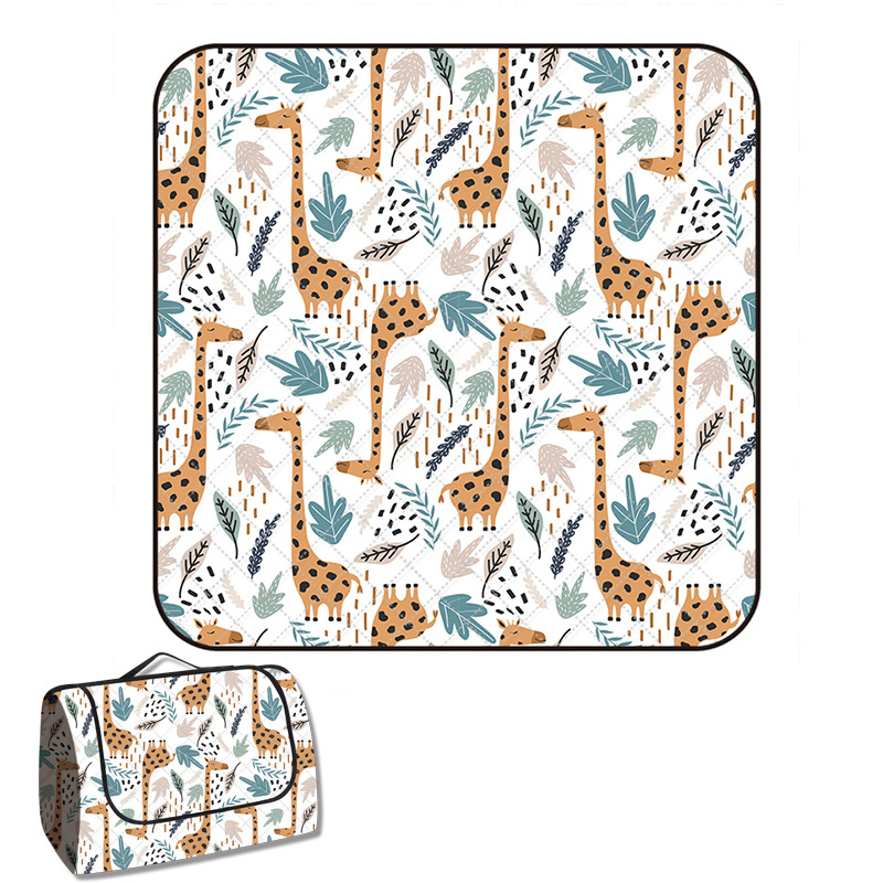 Manta de Picnic Estera Impermeable, Algodón Grueso, Ideal para Frutas, Equipo al Aire Libre, Dibujos Animados