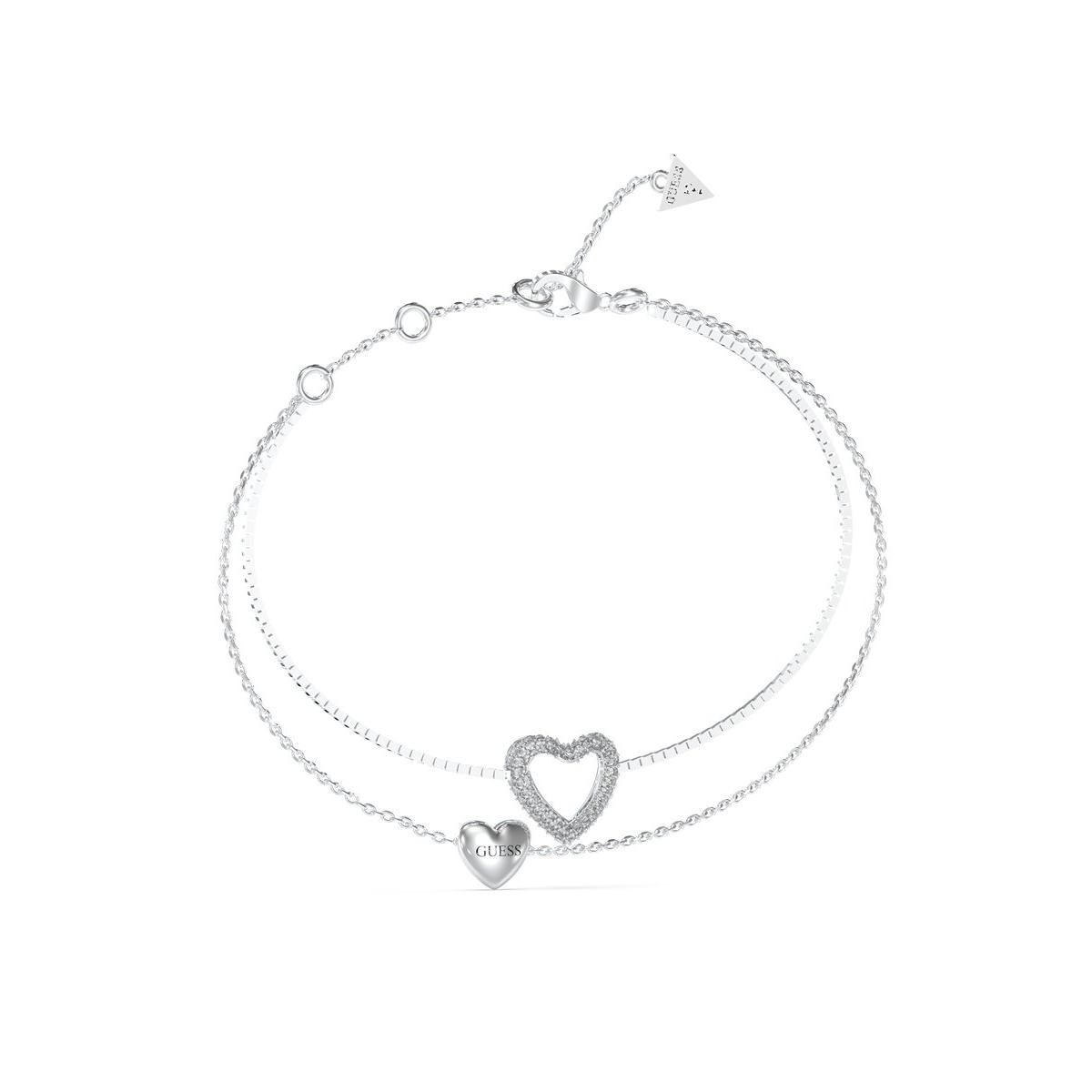 Guess Pulsera Mujer Beloved De Acero Plateado Jubb05027jwrhs