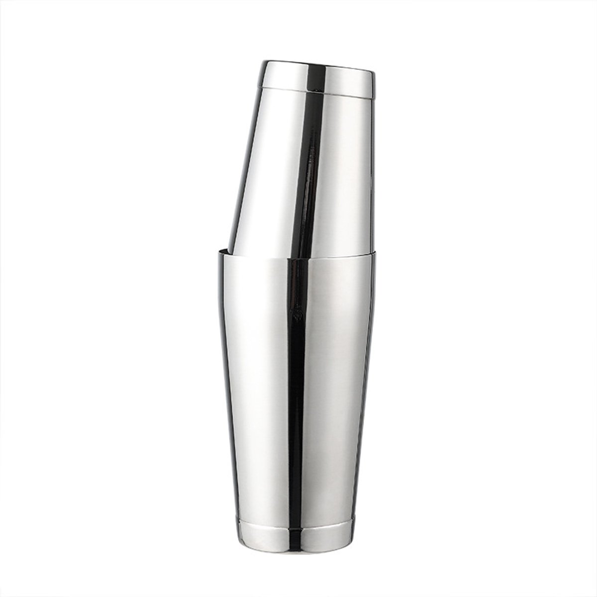 Coctelera Boston - 600/700 ml - Juego de 2 - Plateada - Acero inoxidable - Ideal para preparar cócteles - Duradera y resistente a la corrosión - Perfecta para bar en casa o uso profesional - Mezcla bebidas rápidamente - Ideal para los amantes de los cócte