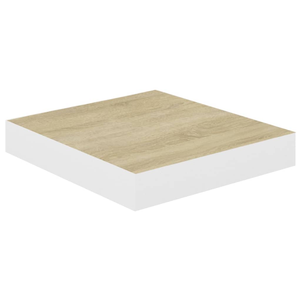 vidaXL Estante flotante de pared MDF 23x23,5x3,8 cm Blanco brillante, negro brillante, gris brillante Mueble Almacenaje Estantería para Oficina, Estudio, Dormitorio Estantería/Librería/ mueble de Almacenamiento