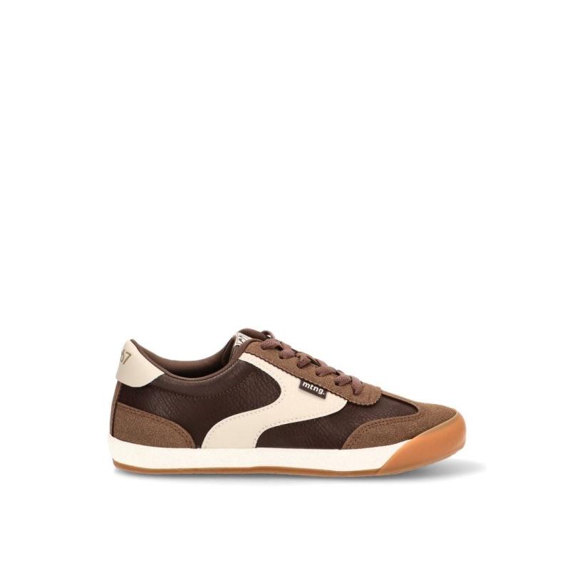 Zapatillas Casual Mustang - Mujer - Suela Plana - Modelo 60835 - Color Marron