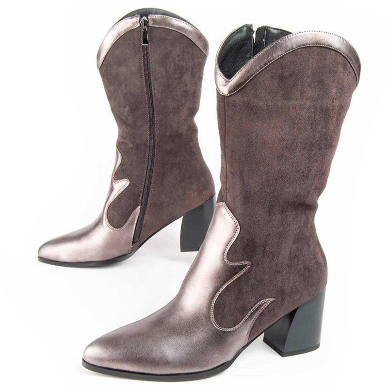 Bota De Tacón Para Mujer.  Montevita  Tejan8  100947