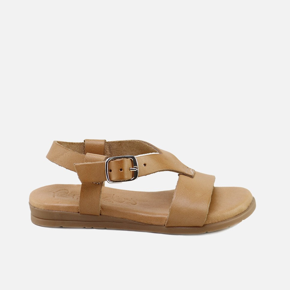 Sandalias Gel Vaqueta Tan | Eli 1957