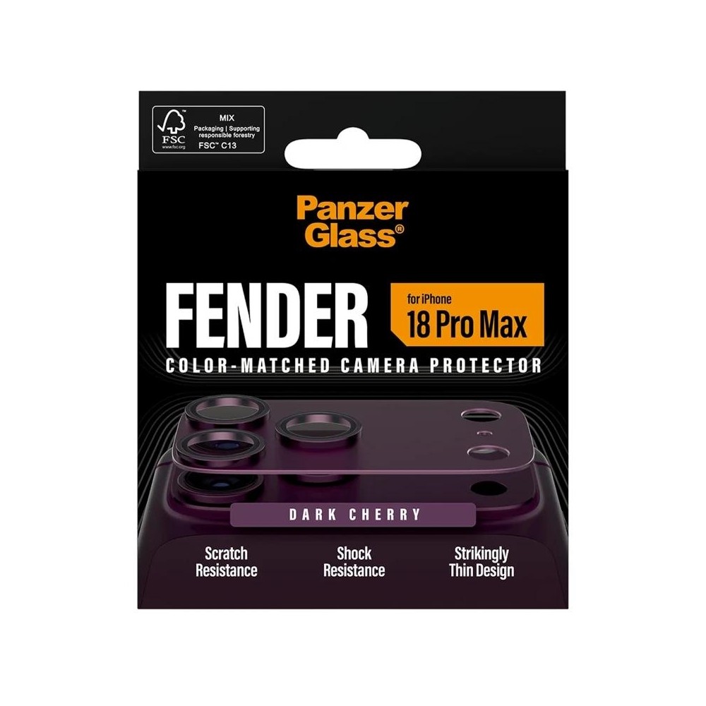 PanzerGlass Fender Camera Prot iPh 18ProMax Cherry