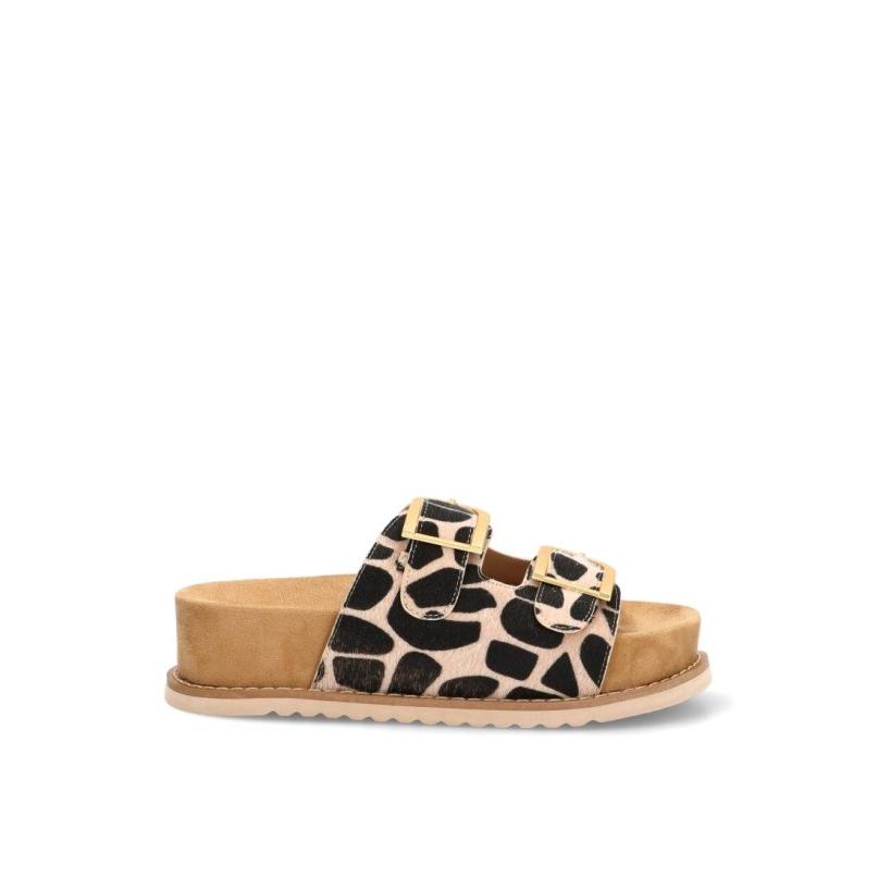 Sandalia Etika - Mujer - Suela Doble - Modelo 10171 - Color Leopardo