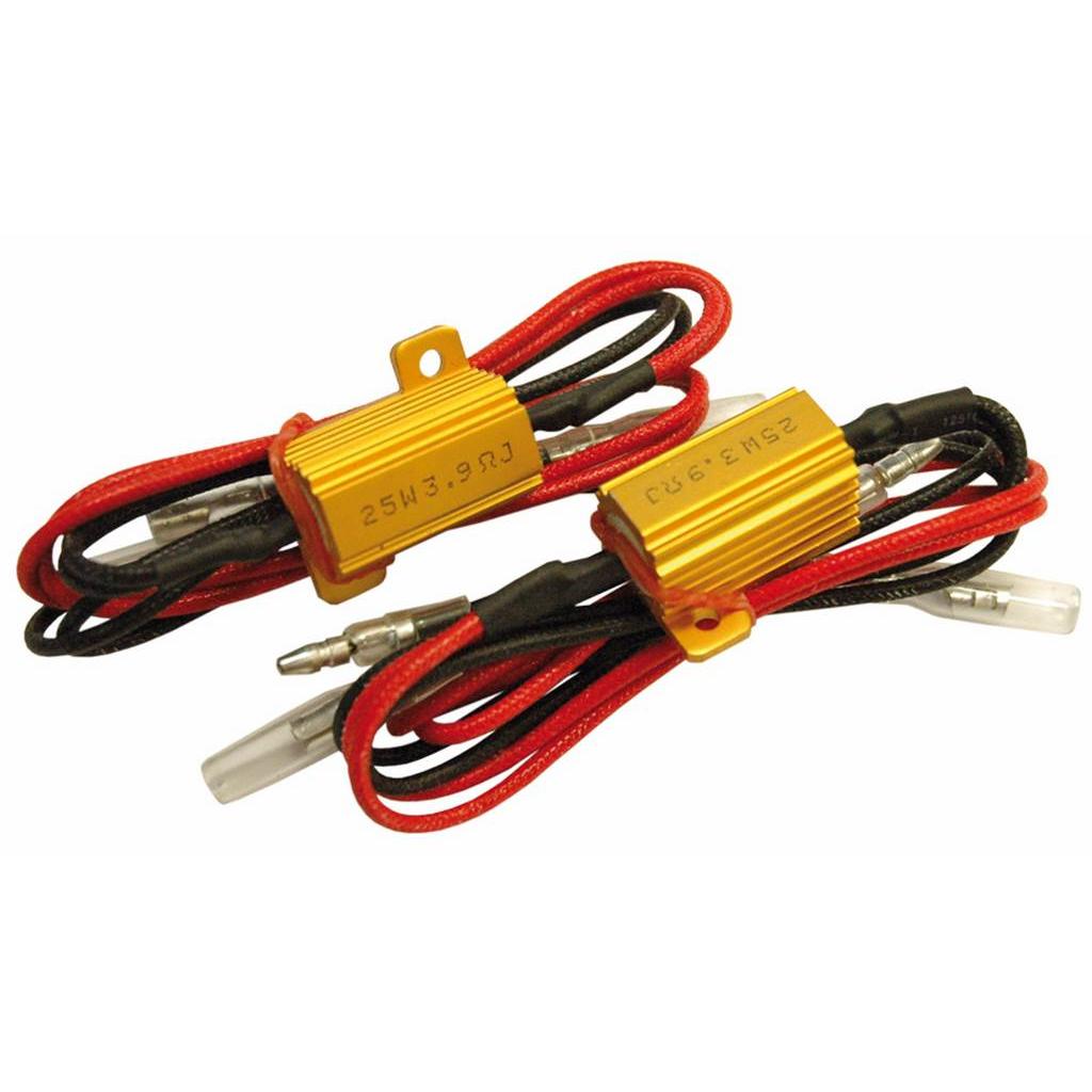 Kit De Dos Resistencias Para Intermitentes Leds Evitar Parpadeo Rapido 13703
