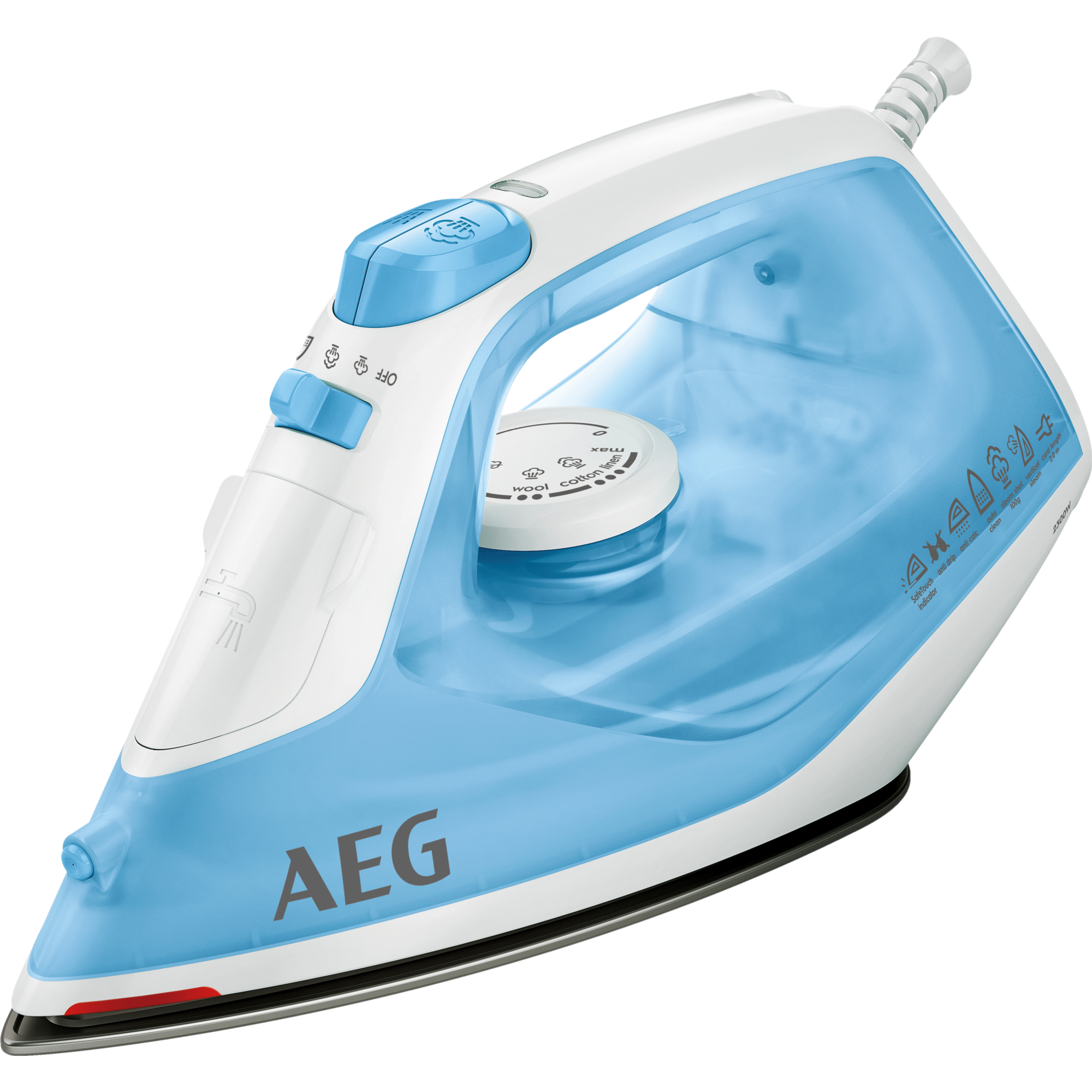 Aeg - Plancha De Vapor Aeg Easyline De 2300 W Y 100 G/Mm De Golpe De Vapor - Db1730