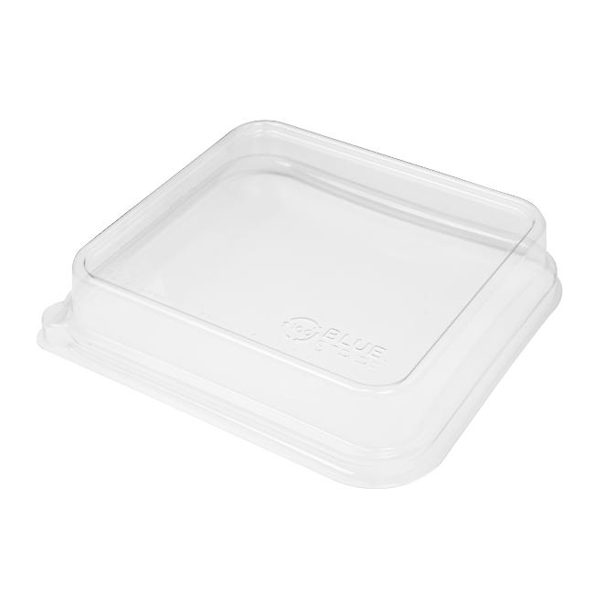MONOUSO | Tapa de rPET para Envase Caña de Azúcar 18,5x18,5cm (50 Uds)