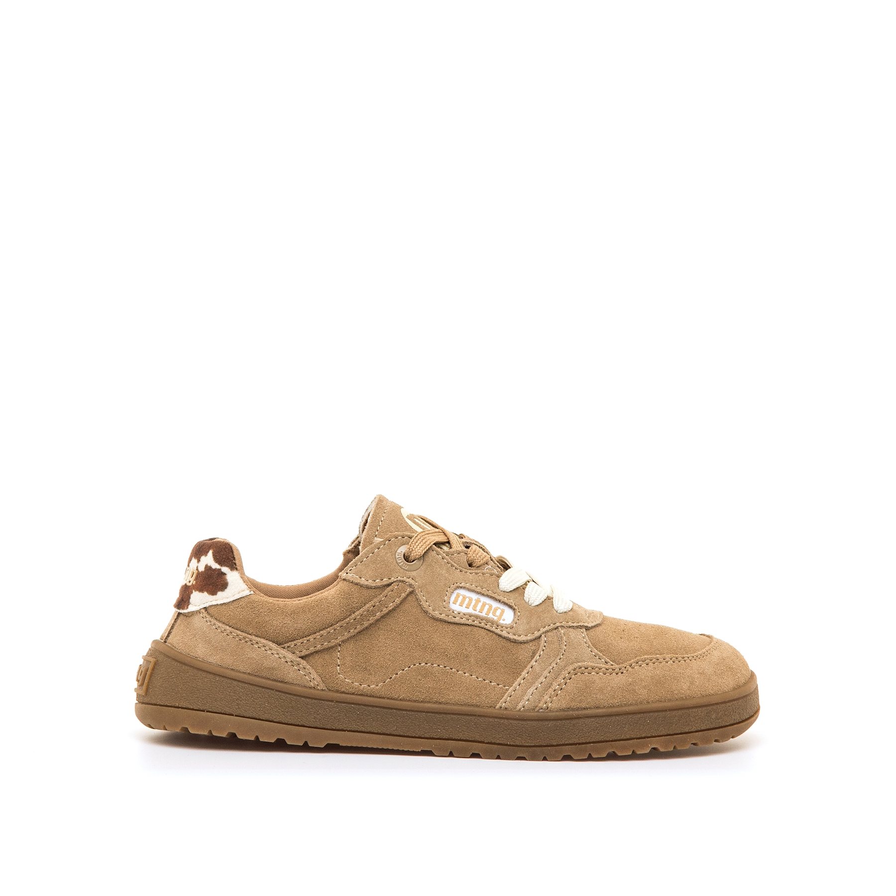 Mustang-MTNG deportivas barefoot mujer free alask beige con cierre cordones y tipo de puntera redonda