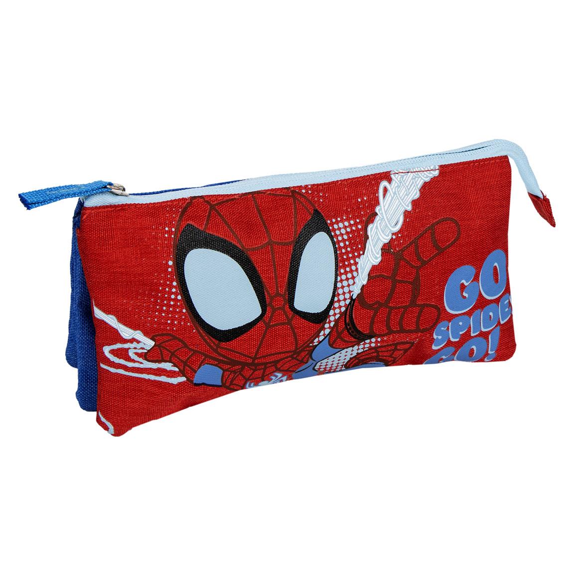 Cerda Estuche Portatodo 3 Compartimentos Spidey Rojo