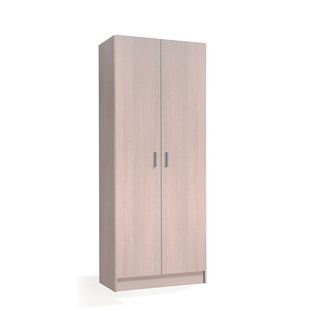ARMARIO ESCOBERO 2 PUERTAS 180X73X37 CM ROBLE