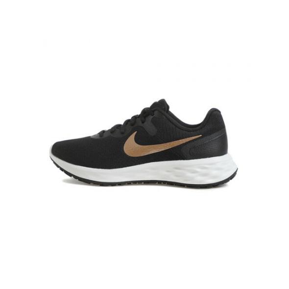 NIKE WMNS REVOLUTION 6 NN GRIS OSCURO/ORO 009