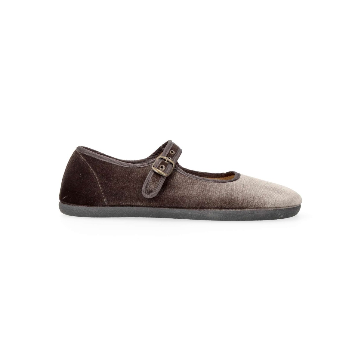 Batilas - Bailarina mercedita barefoot de terciopelo para niña, suela flexible zero drop y antideslizante