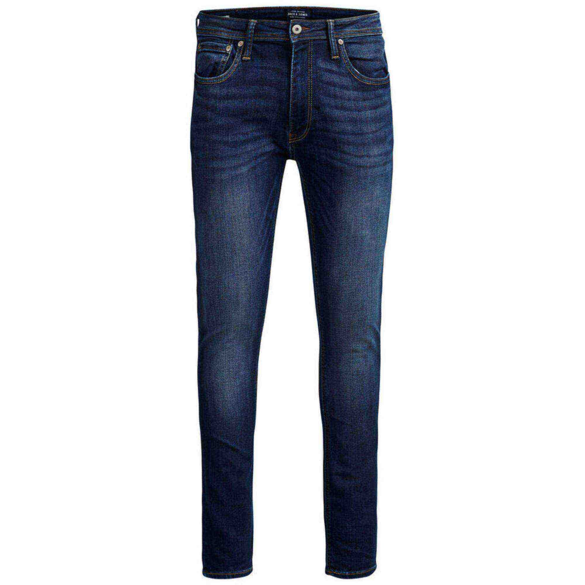 JACK & JONES Jeans Skinny Vaqueros Skinny Fit Pantalón Vaquero Pitillo Liam Hombre 12110056