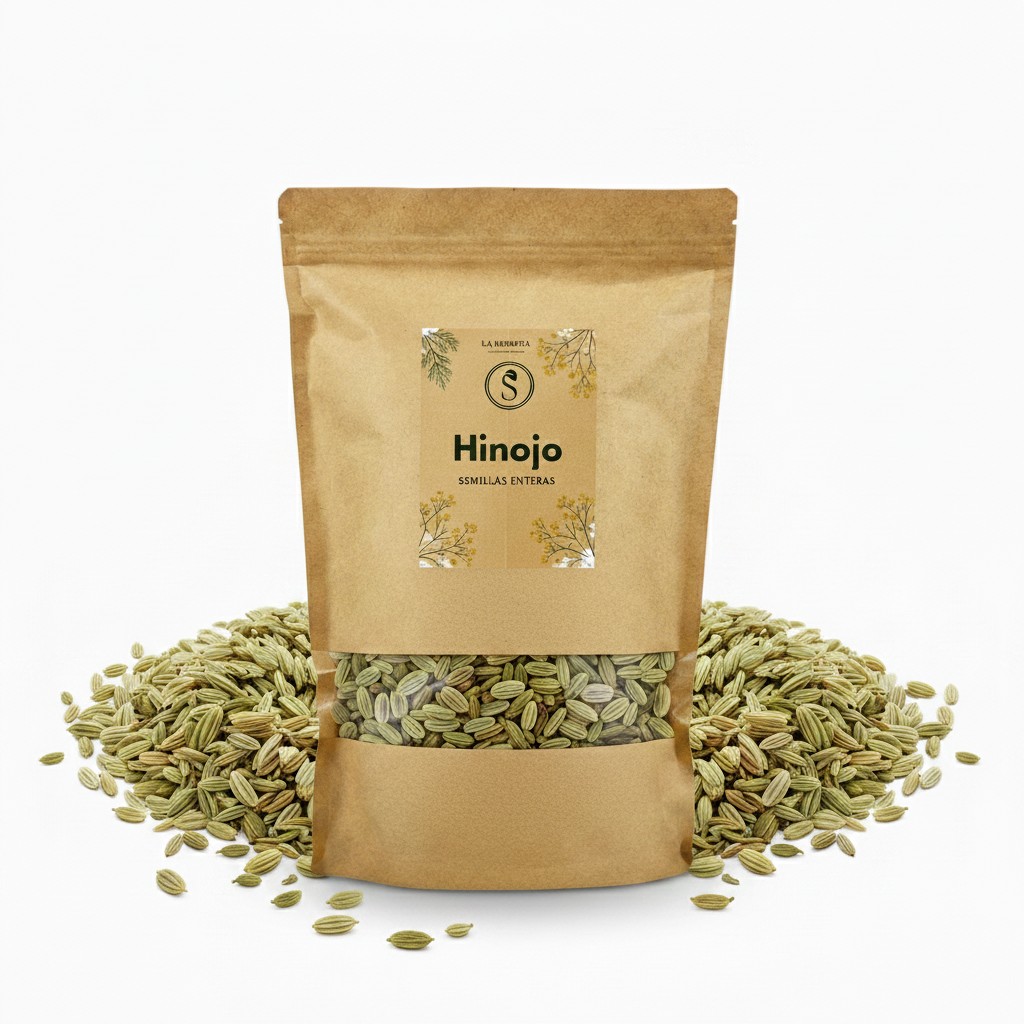 La Herbera Hinojo (Foeniculum vulgare) semilla entera (grano grueso) a granel – Para cocinar e infusión – Origen Egipto – 100 g, 250 g, 500 g y 1 kg
