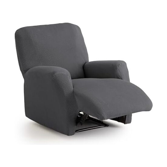 MAXIFUNDAS FUNDAS DE SOFA & CHAISE LONGUE - Funda de Sofá Elástica Extrasuave- Antideslizante y Ajuste perfecto - Funda Sillón Relax Solución Estética y Práctica - Funda Sillón Orejero Instalación Sencilla - Funda Sofá Resistente a las Manchas