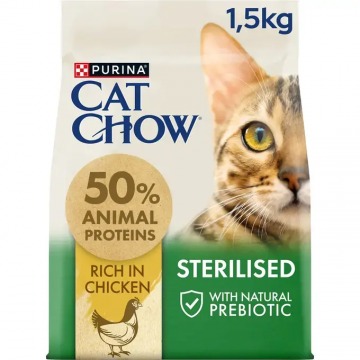 Cat Chow Sterilised Adult Frango - 1.5kg