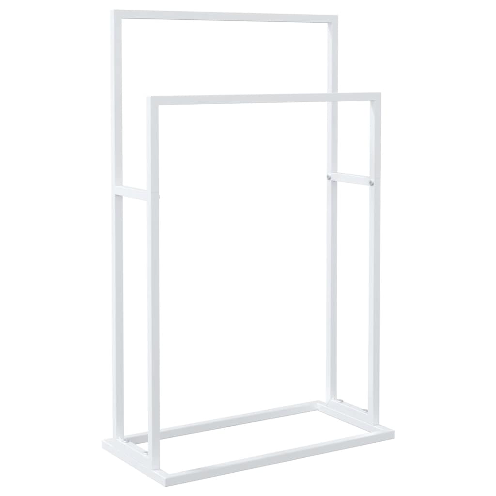 vidaXL Toallero de pie de hierro 48x24x78,5 cm