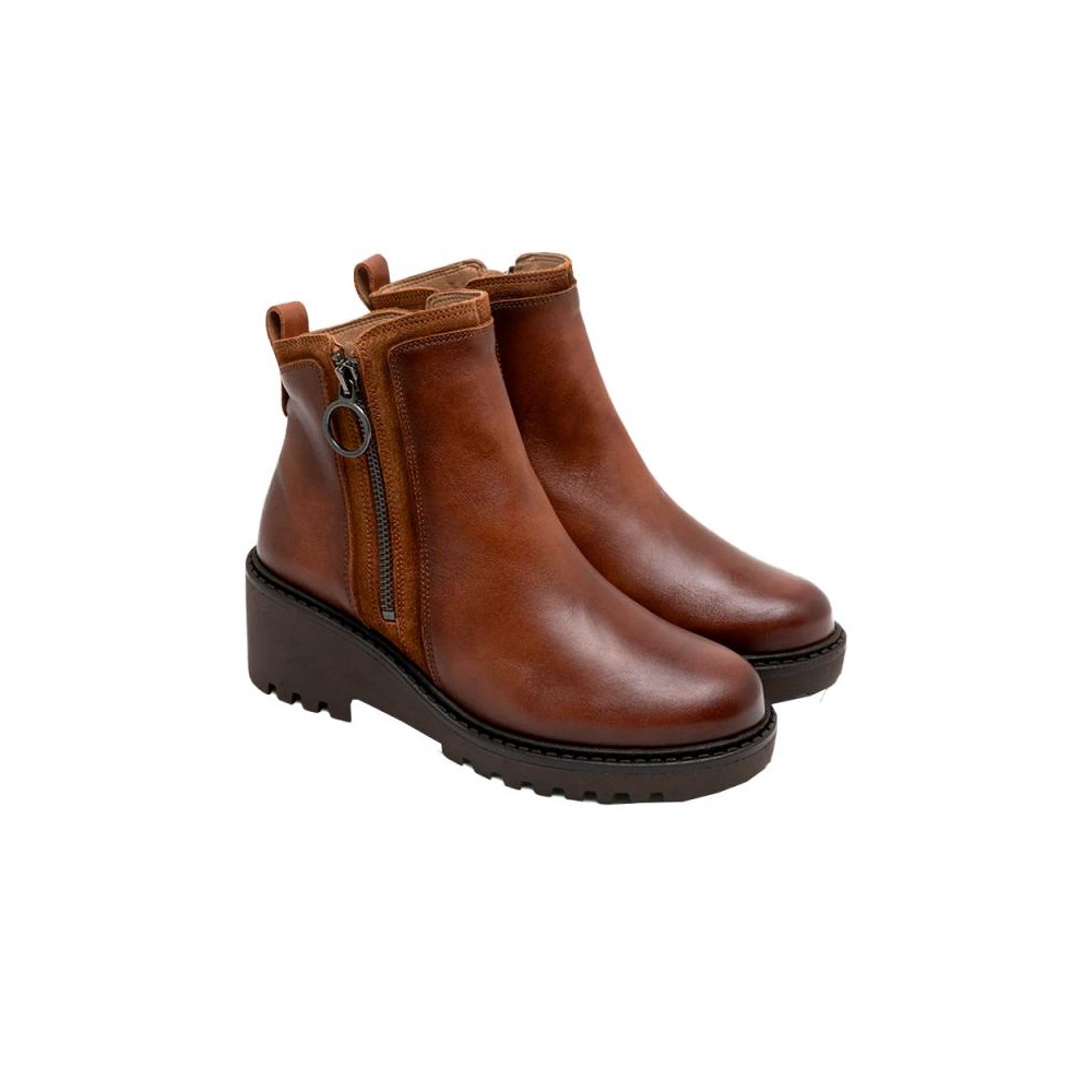 Botines Planos Porronet 4744 Mujer Cuero