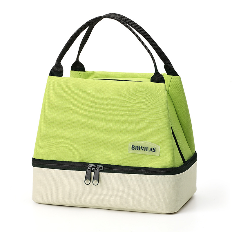 CA Bolsa de picnic portátil para exteriores con bolsa de hielo fresca para llevar comida y bebida, bolsa de almuerzo de gran capacidad, bolsa aislante, tendencia de dopamina