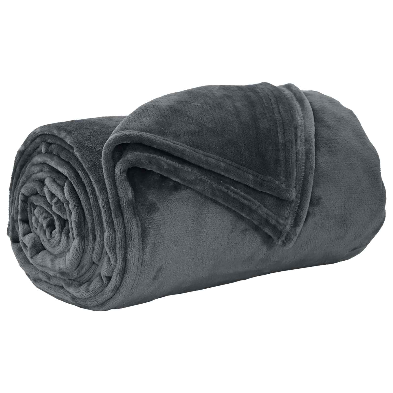 vidaXL Manta Gris oscuro 130 x 150 cm 0.51 kg Lana