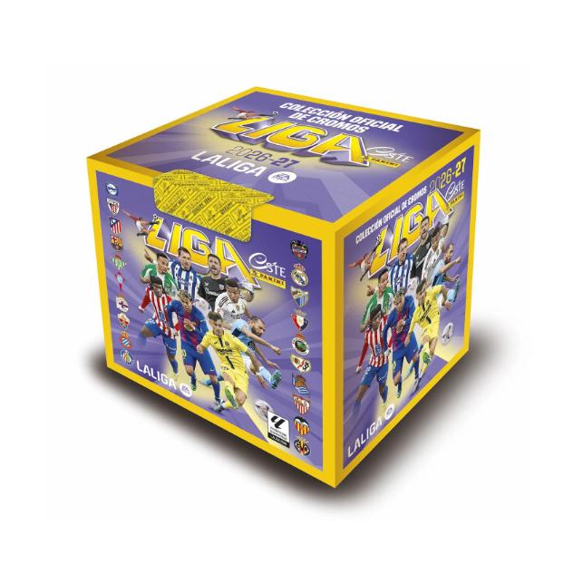 PANINI LIGA ESTE TERCERA EDICION LALIGA EA SPORTS 2026/2027 CAJA 50 SOBRES/ MEDIA CAJA 25SOBRES/ALBUM+5SOBRES+CAJA 50 SOBRES/ALBUM + 5SOBRES+25SOBRES(TOTAL 30SOBRES) CHILES LIGA PARA ELEGIR.OFICIAL GARANTIZADO