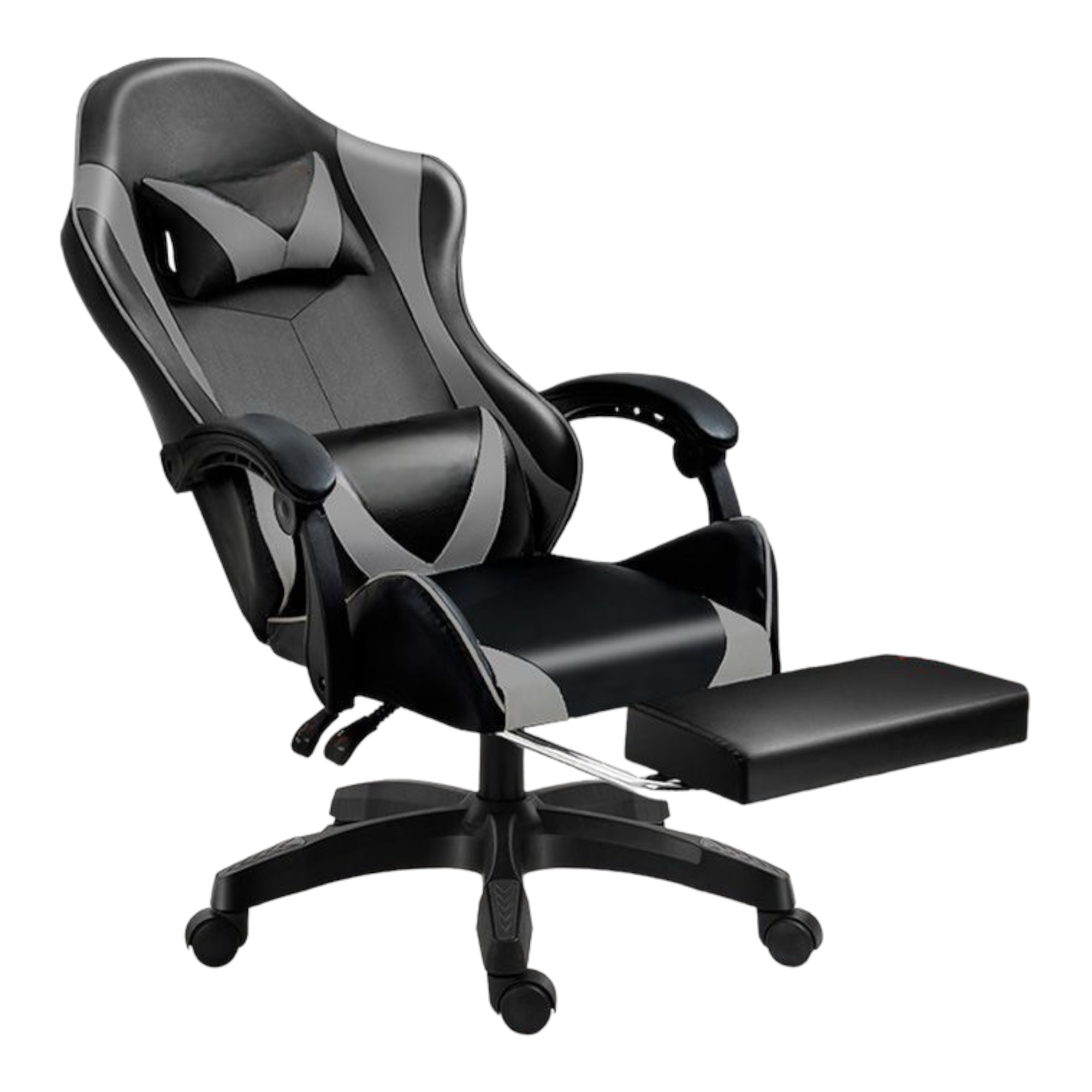 Silla Gaming para Escritorio, Oficina y Juegos Online Giratoria. Silla Cómoda de Altura Ajustable para Gaming ergonómica, de piel sintética.Silla racing de gaming videojuegos y de oficina. Es ergonómica y con diseño moderno. (7499 8499 S002 )