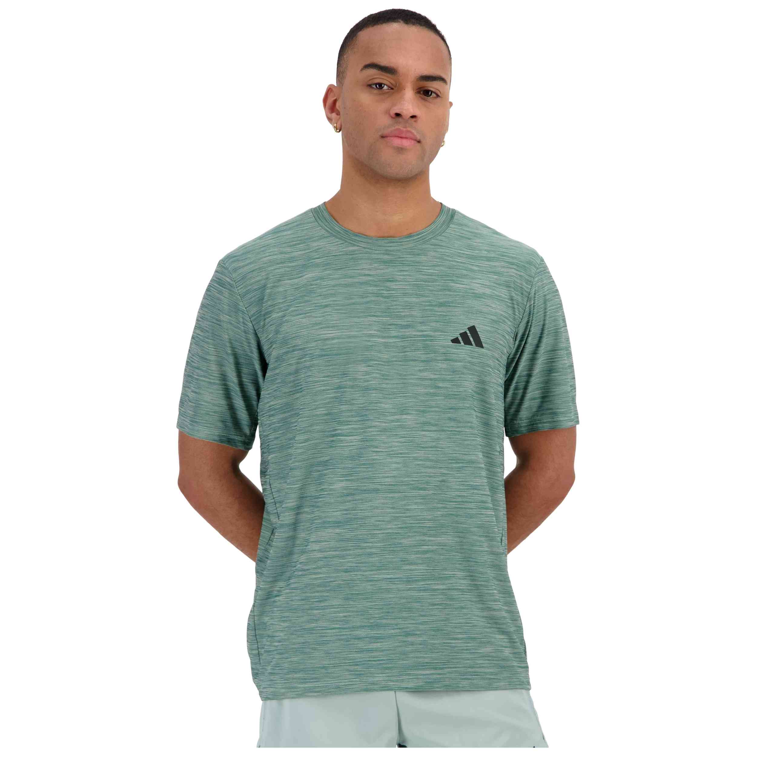 Camiseta De Manga Corta Adidas modelo Workout Essentials Flex para Hombre en color Verde