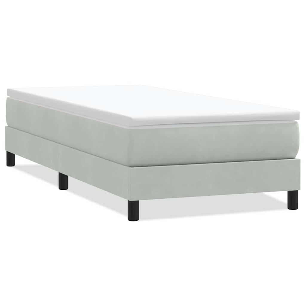 vidaXL Cama box spring sin colchón terciopelo  100x210 cm Multicolor
