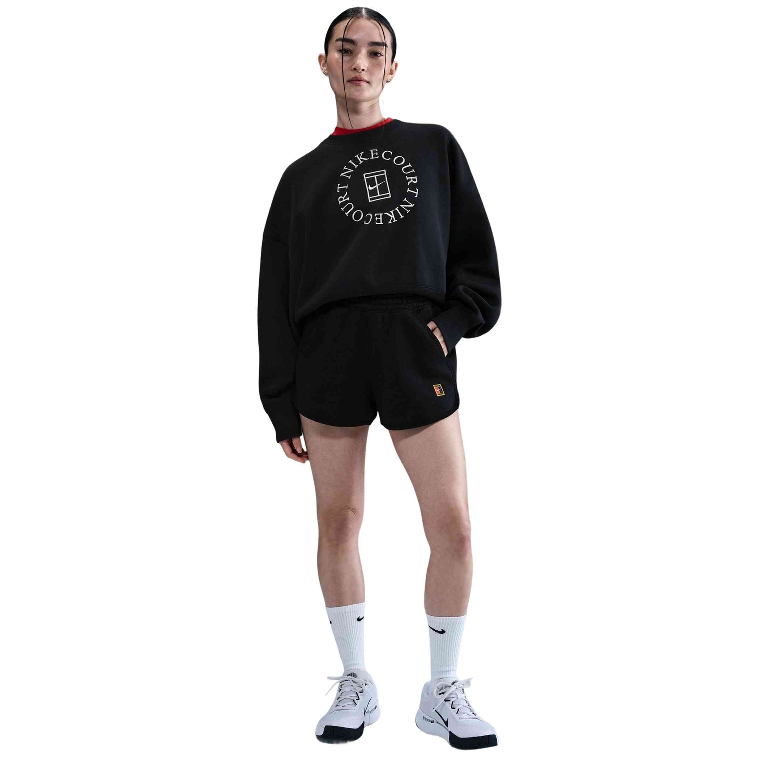 Short Nkct Heritage Flc Nike en color Negro
