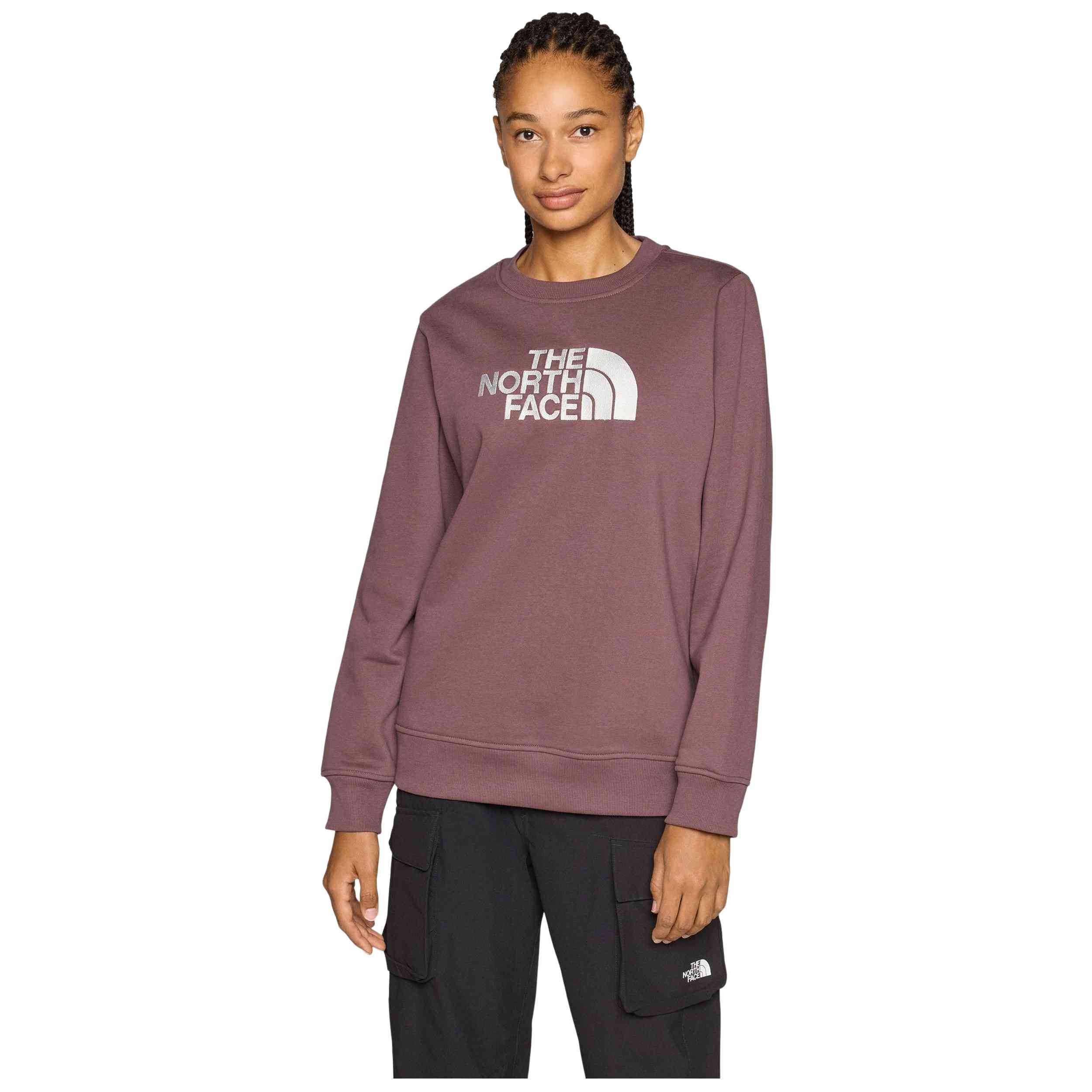 Sudadera The North Face modelo W Drew Peak Crew en color Marrón