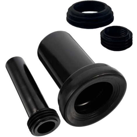 Kit de conexión para inodoro de pared - Tubo de desagüe de aguas residuales, longitud total 180 mm