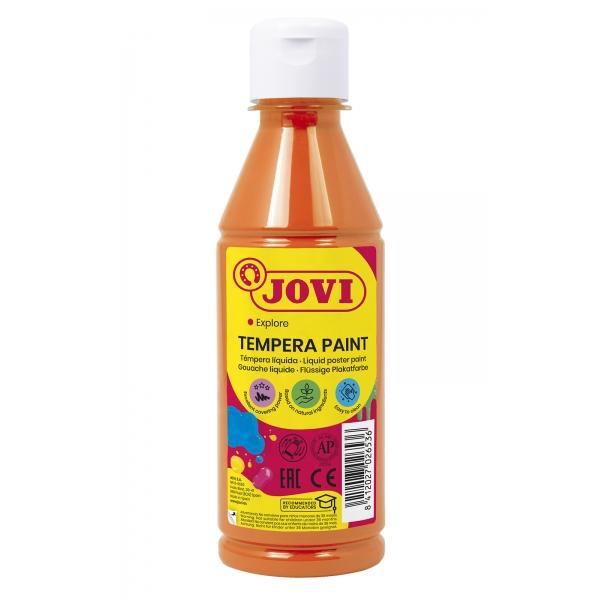 Jovi tempera paint tempera liquida - base agua - lista para usar - alto poder cubriente - secado rapido - excelente fluidez - adherencia en multiples superficies - color naranja