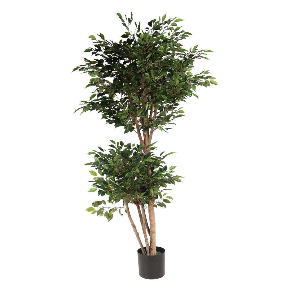 Poenia Arte Floral - Árbol FICUS Artificial 185cm - Ref 631361 - Realista - Árbol Decorativo de Interior - Planta Falsa de Aspecto Natural - Ideal para Hogar y Oficina - Sin Mantenimiento