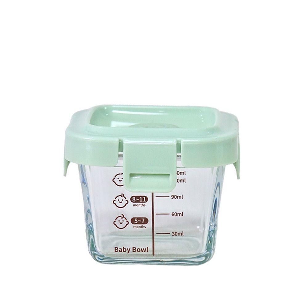 Juego De Alimentos Para Bebé De Vidrio 170ml Seguro Para Microondas Juego De Alimentos Congelados Para Pequeños Recipientes De Alimentos Para Bebé