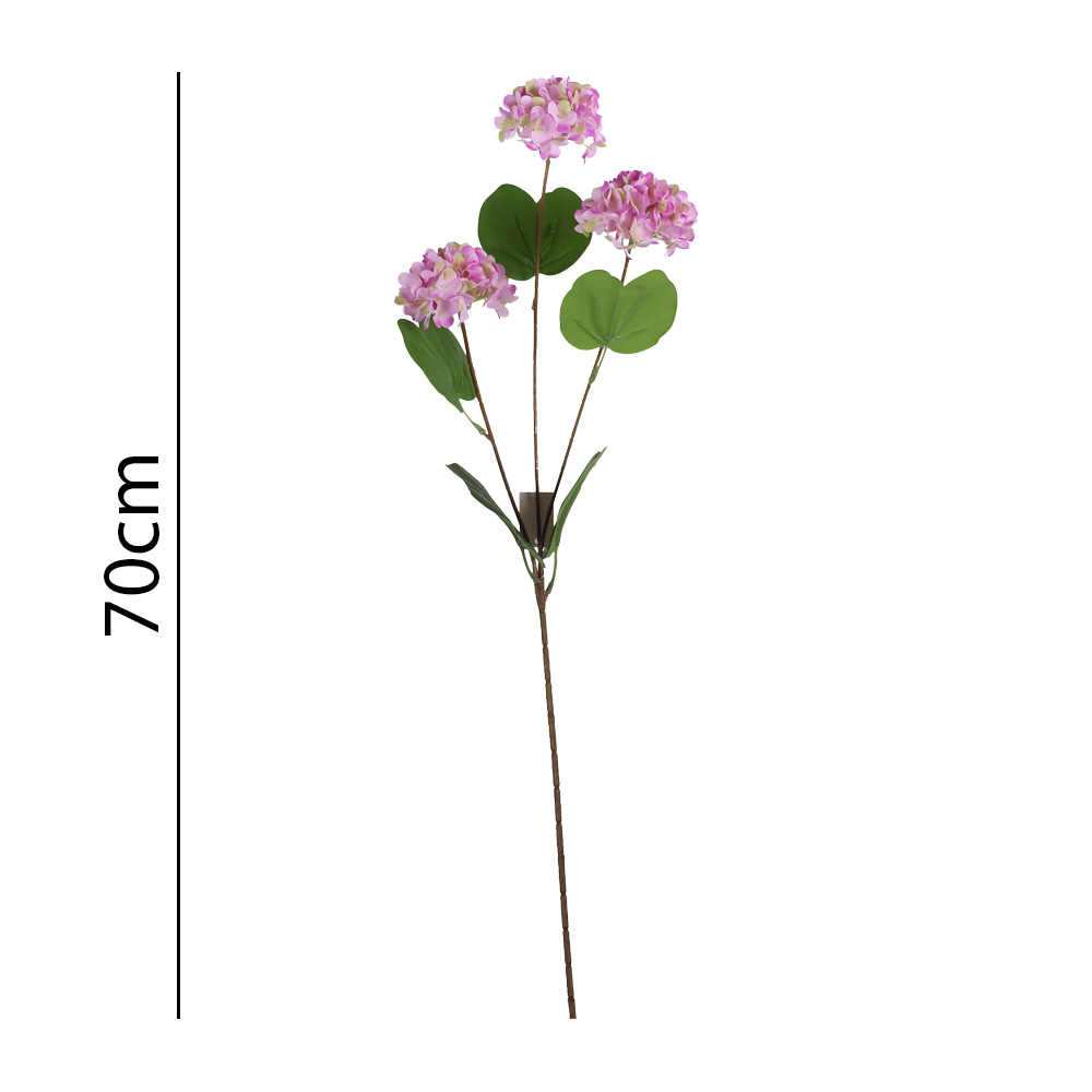 Poenia Arte Floral – Pack de 3 Ramas de Bolas de Nieve Artificial 70 cm REF 631414 | Flores Decorativas Realistas para Jarrones, Centros de Mesa, Arreglos Florales, Decoración de Primavera, Bodas y Espacios de Interior