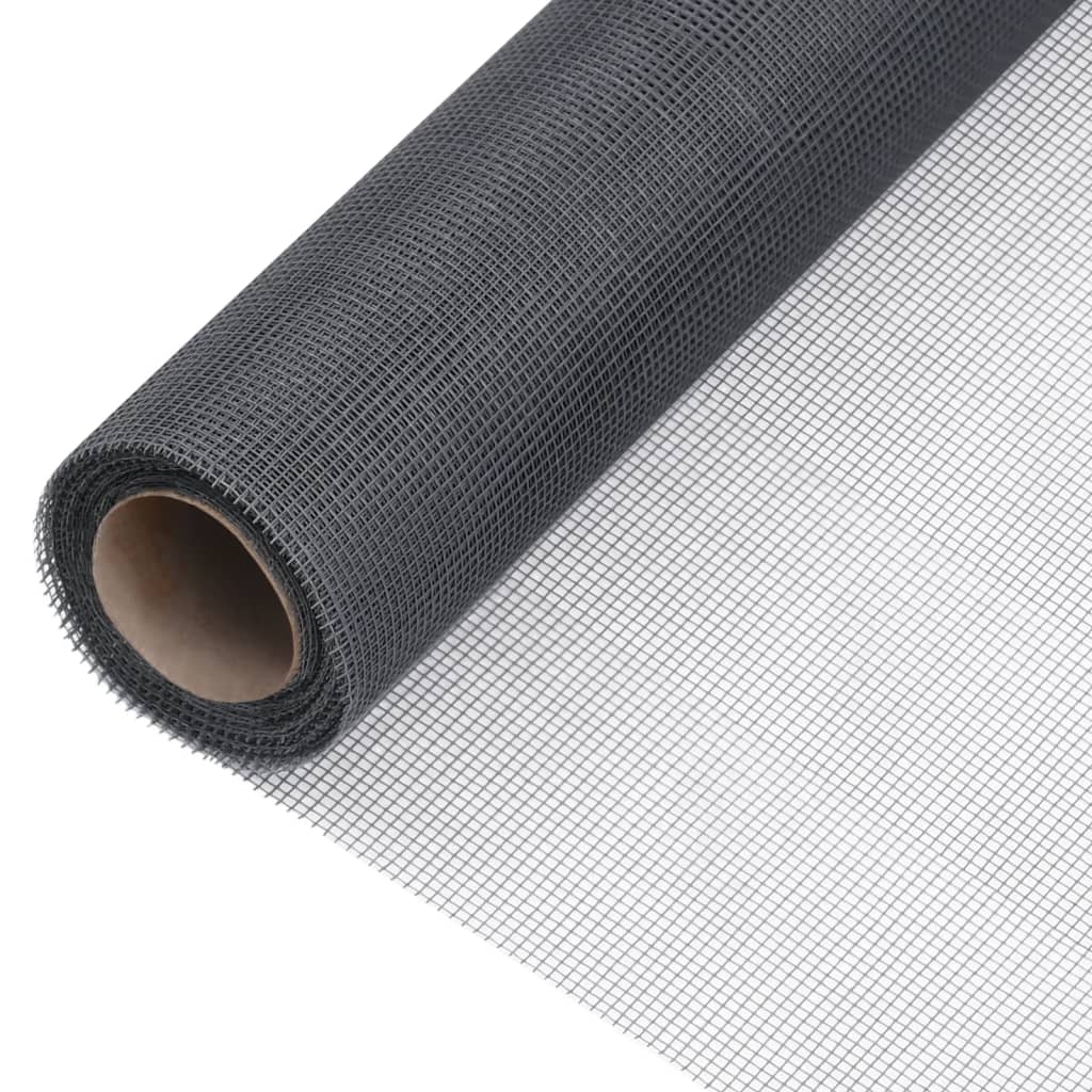 vidaXL Malla Mosquitera de Fibra de Vidrio 80x2000 cm Pantalla Balcón Color Gris,  Negro, y mas