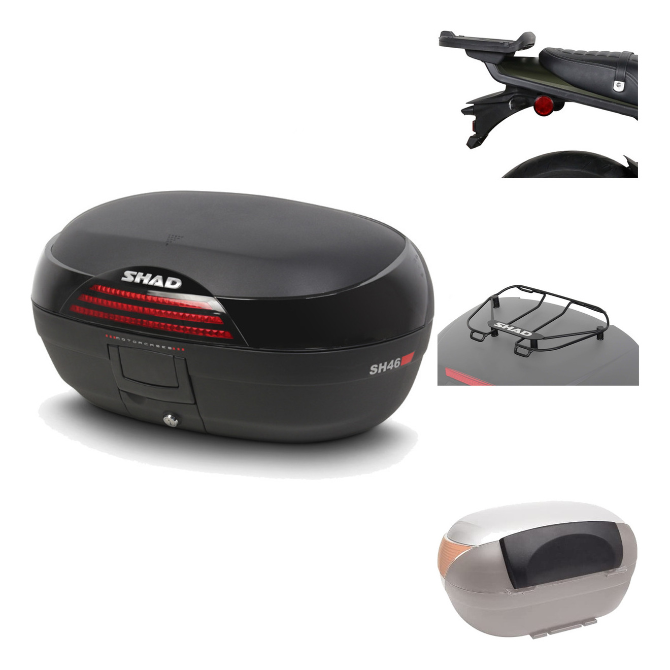 Baul Trasero + Herraje Montaje + Accesorios Sh46 Sh 46 New Model KIT-184157