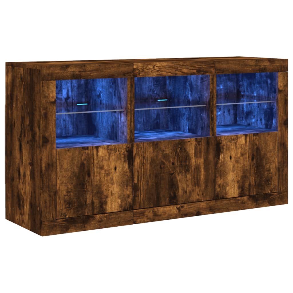 Vidaxl Aparador con Luces LED 123x37x67 Cm