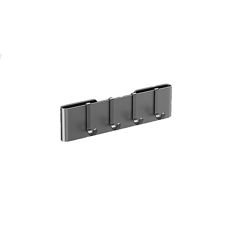 CA Portacuchillos de pared de acero inoxidable con ganchos - Bloque de cuchillos - Soporte para utensilios de cocina - Gris